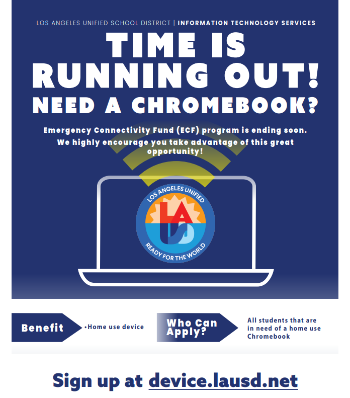 ECF Request a Chromebook